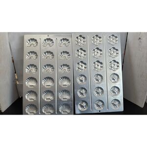 2 Wilson Vintage Chocolate  Mold Biscuit Tray Viennese Cookie Mold